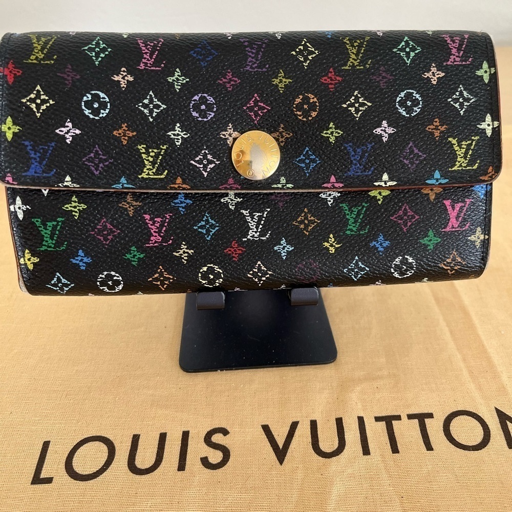 Louis Vuitton Portefeuille Murikami wallet with 46”unbrand chain 2006 - Picture 3 of 17